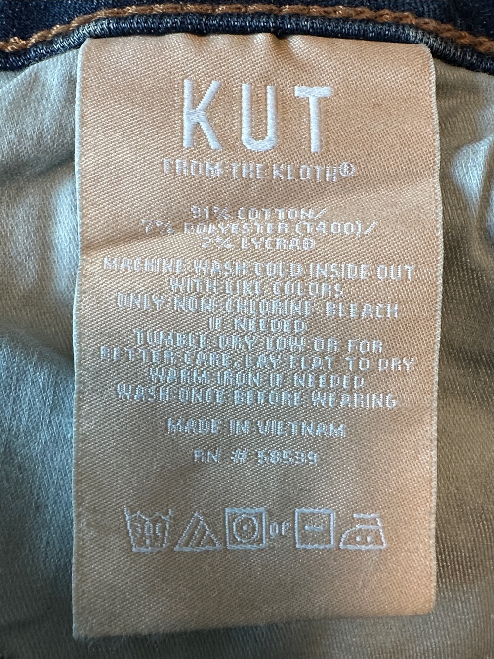 NWT Kut From The Kloth Meg High Rise Fab Ab Wide Leg Jeans Sz. 2 - Picture 7 of 8